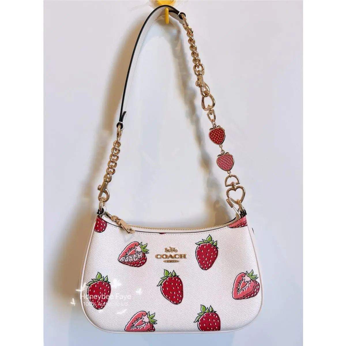 Coach Teri Shoulder Bag with Strawberry Print CAL62