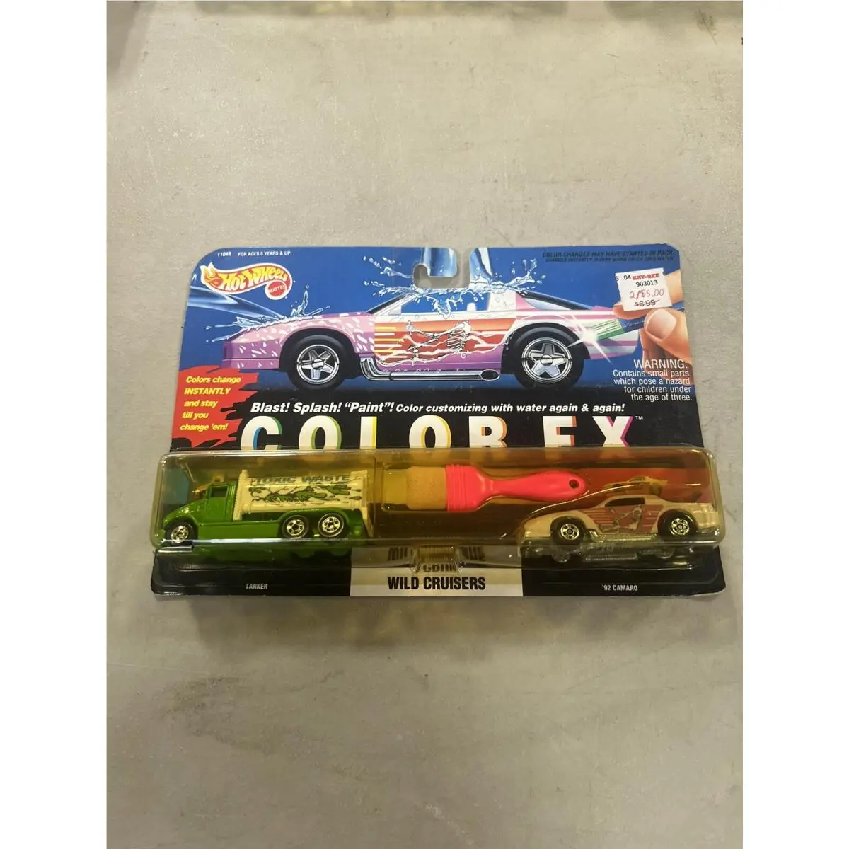 1993 Hot Wheels Color FX Wild Cruisers Tanker 92 Camaro 11048 D28