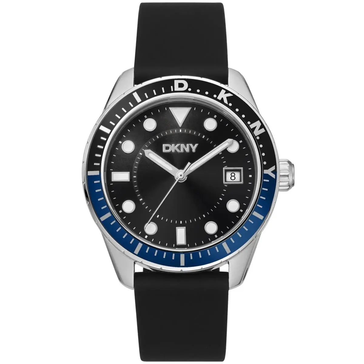 Dkny Men`s DK1G050P0015 Active Crosby Sport Black Silicone Date Wristwatch by DKNY