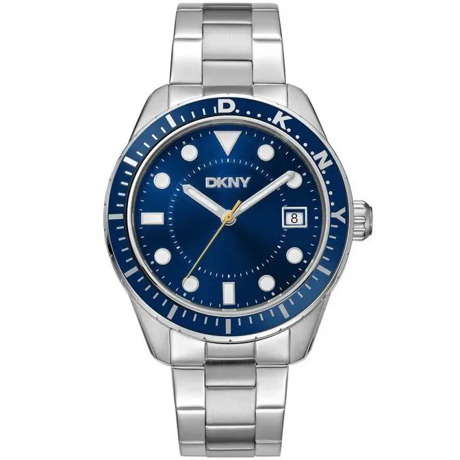 Dkny Men`s DK1G050M0045 Active Crosby Sport Blue Dial Stainless Steel Watch