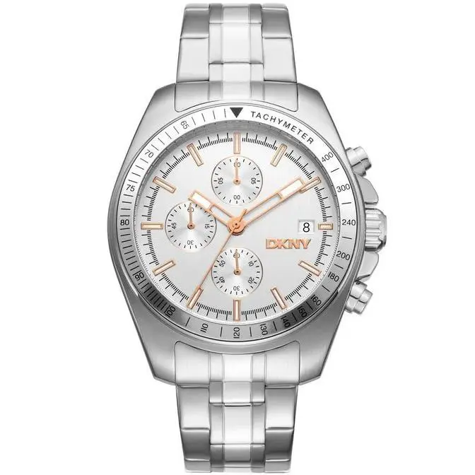 Dkny Men`s DK1G049M0045 Everyday Central Park Chronograph Black Leather Watch by DKNY