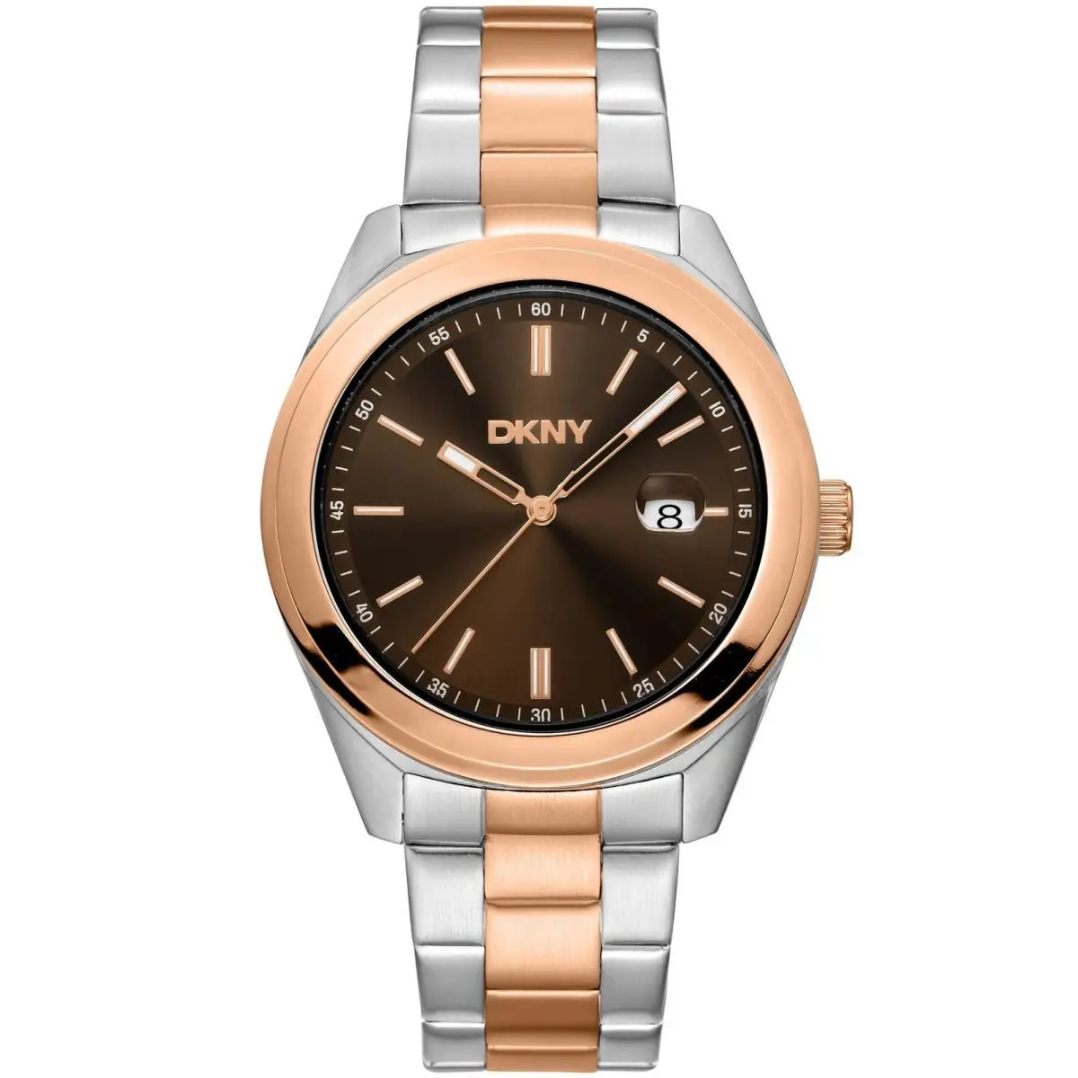 Dkny Men`s DK1G069M0065 Everyday Modernist Brown Dial Two-tone IP Steel Watch by DKNY