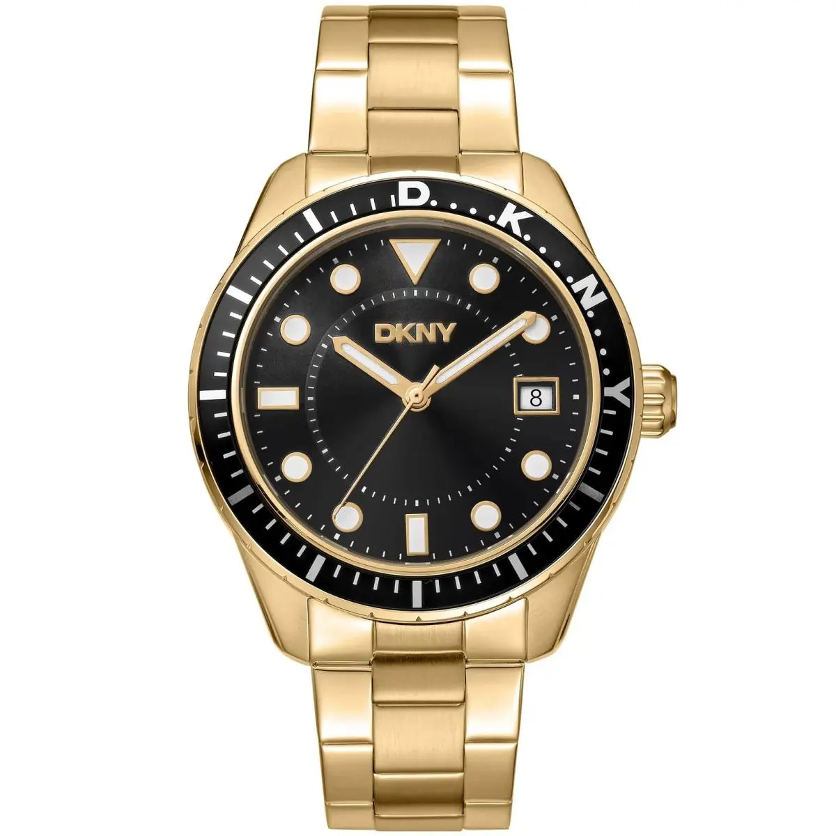 Dkny Men`s DK1G050M0065 Active Crosby Sport Gold IP Steel Date Wristwatch by DKNY