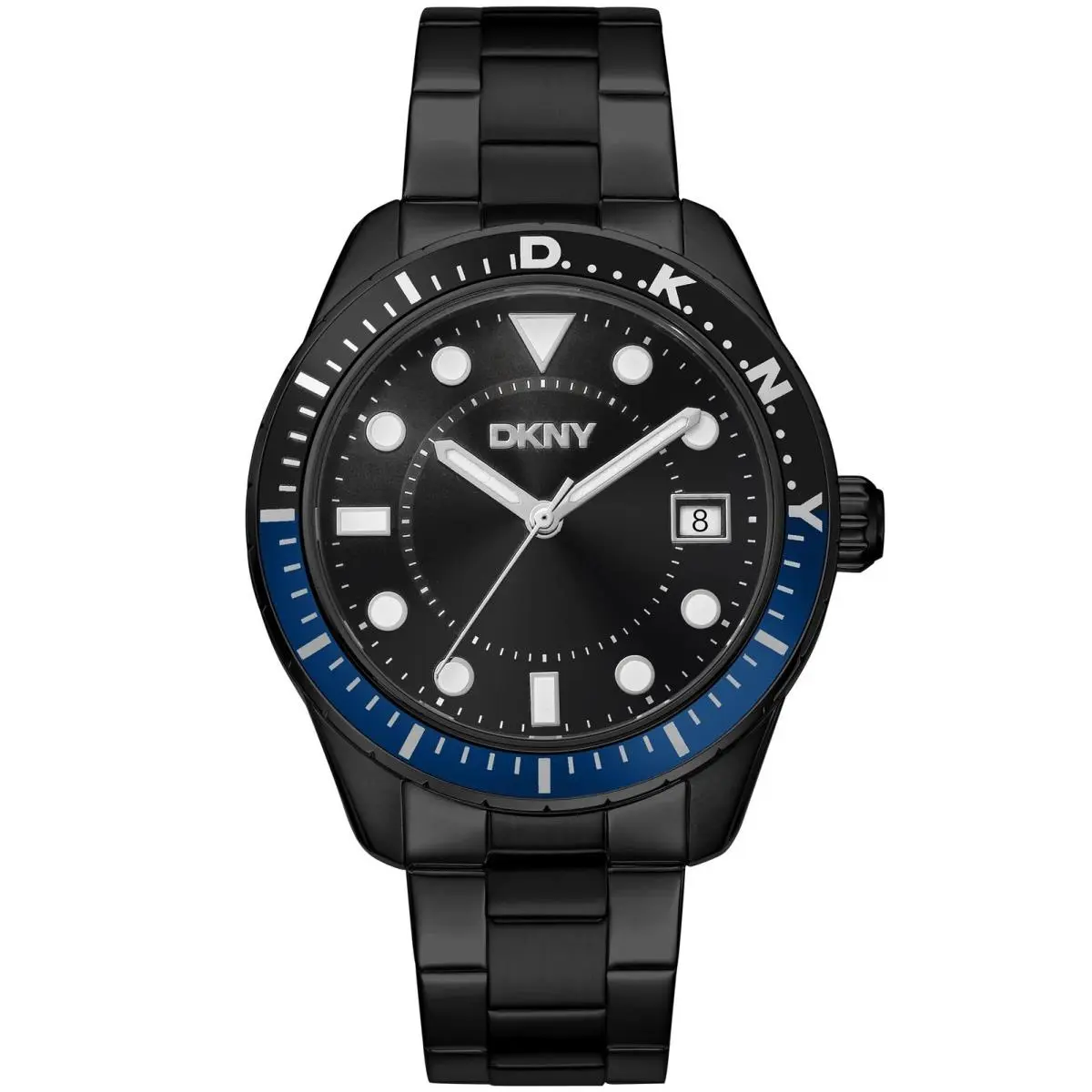 Dkny Men`s DK1G050M0075 Active Crosby Sport Black IP Steel Date Wristwatch by DKNY