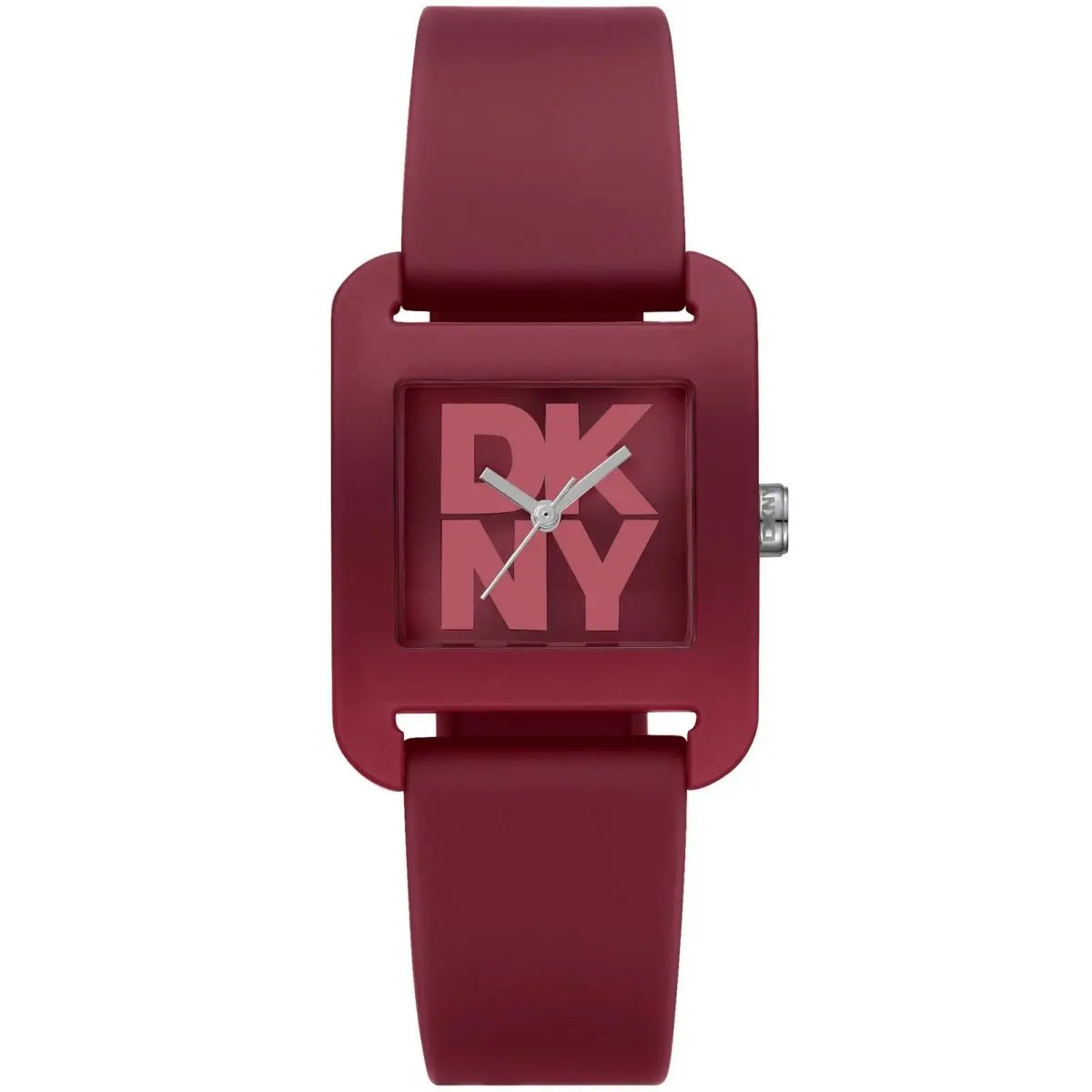 Dkny Women`s DK1L002P0035 Iconic City Sport Dark Red Silicone Wristwatch