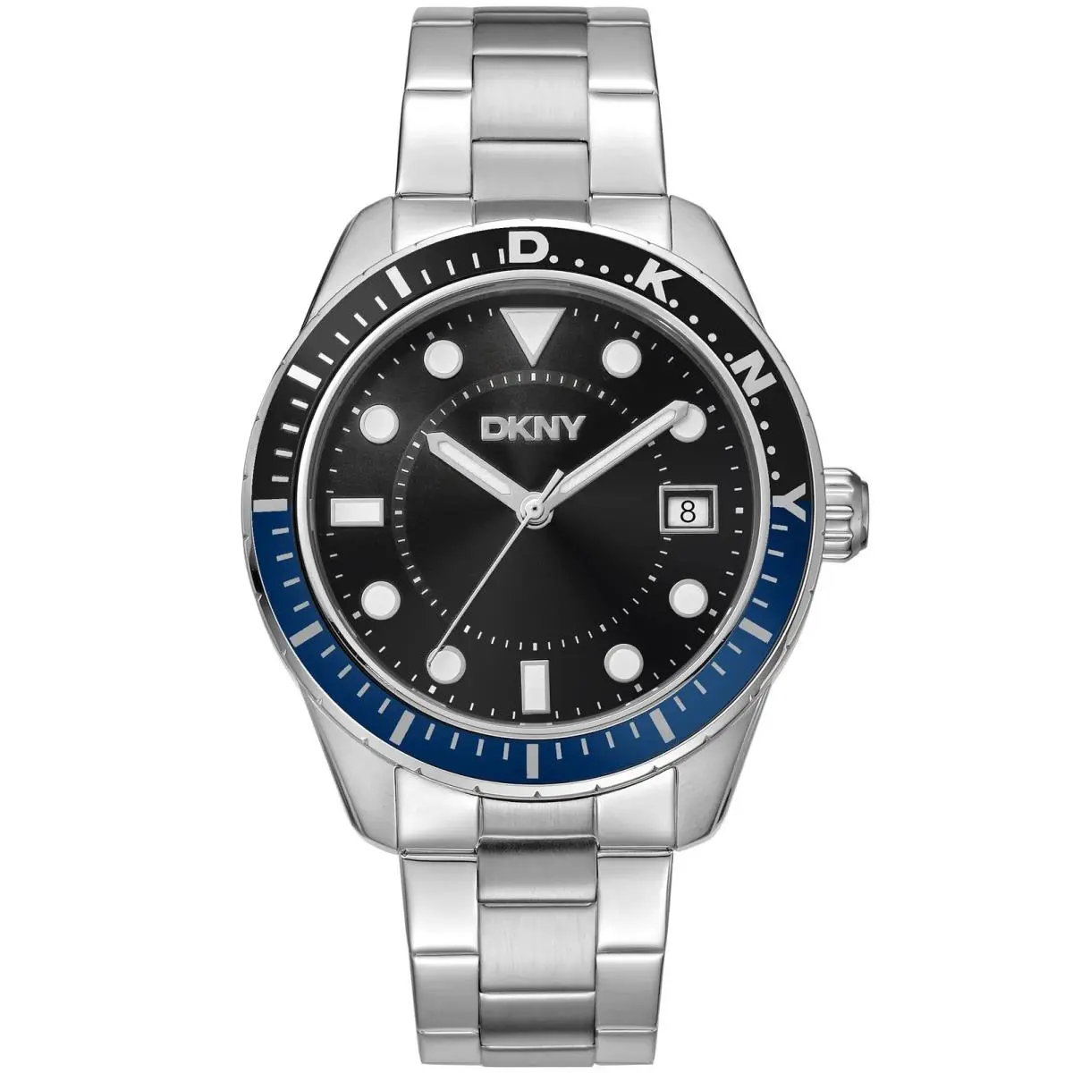 Dkny Men`s DK1G050M0055 Active Crosby Sport Black Dial Stainless Steel Watch