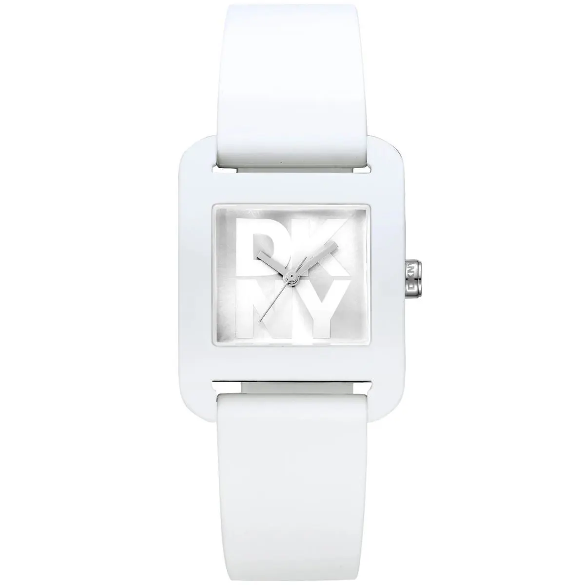 Dkny Women`s DK1L002P0015 Iconic City Sport White Silicone Wristwatch