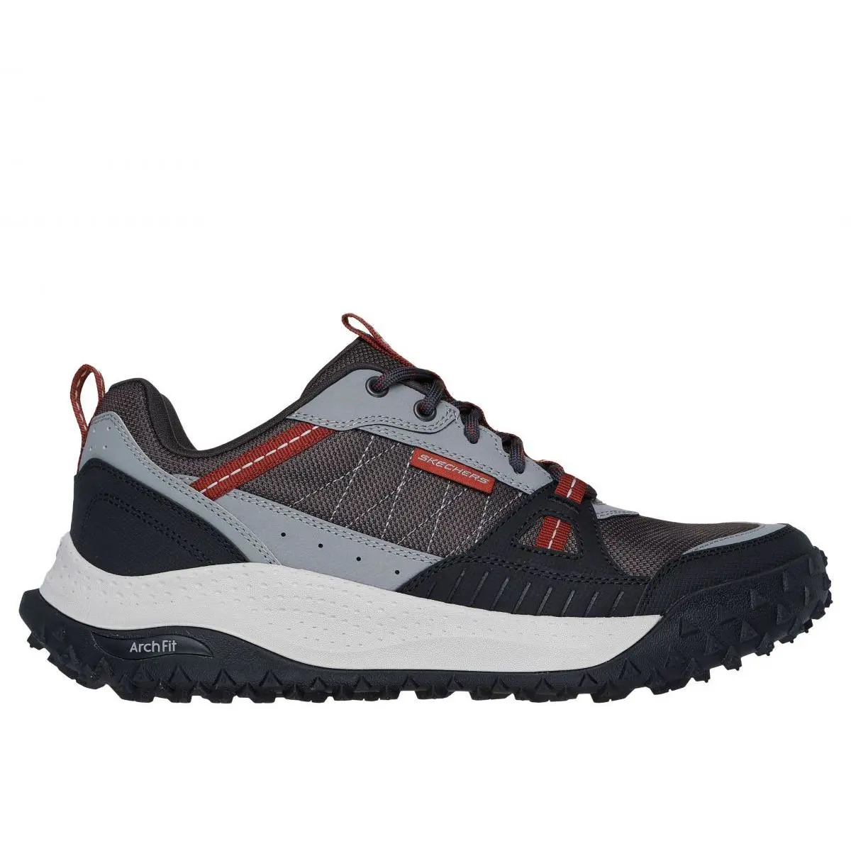 Skechers Men`s Arch Fit Swift Trail Gray/black - 237604-GYBK Color Grey/black