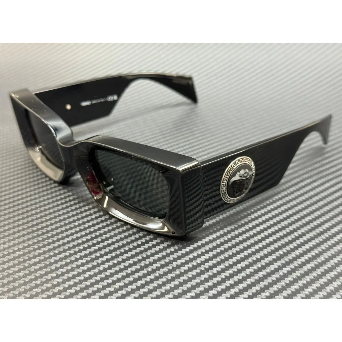 Versace VE4474U GB1 87 Black Grey Unisex 52 mm Sunglasses