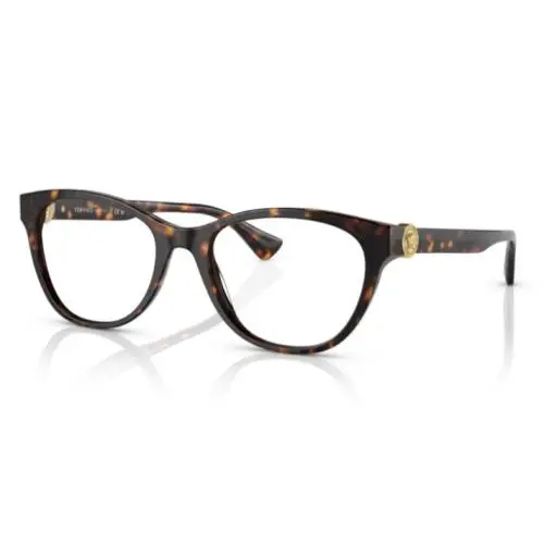 Versace VE3330 108 Havana Cat Eye 55mm Women`s Eyeglasses