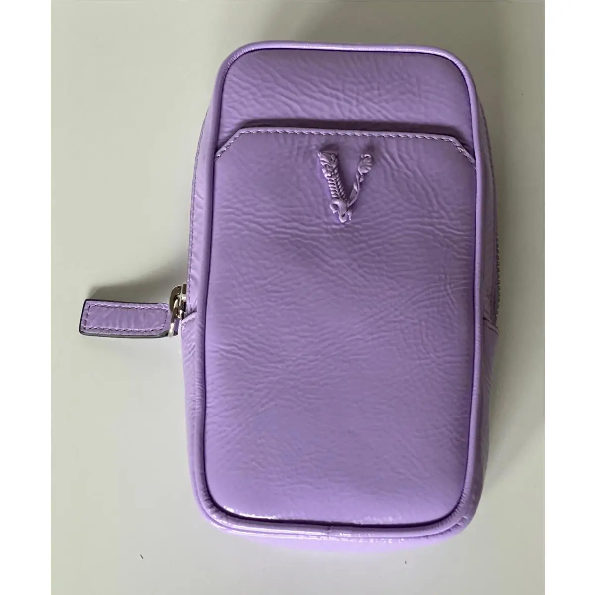 Leather Jacaranda Virtus Neck Pouch Crossbody Bag Italy DP88461 by Versace