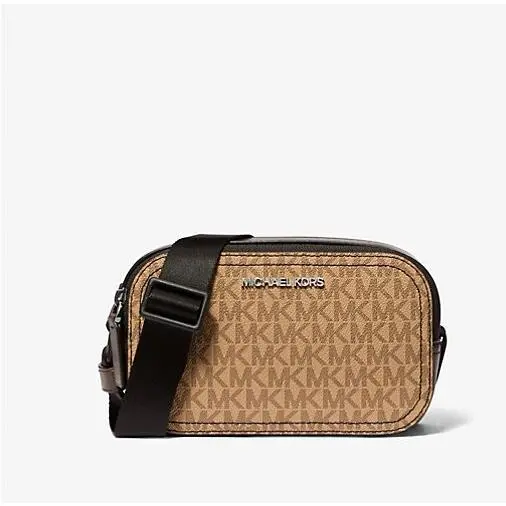 Cooper Signature Logo Camera Bag Camel by Michael Kors
