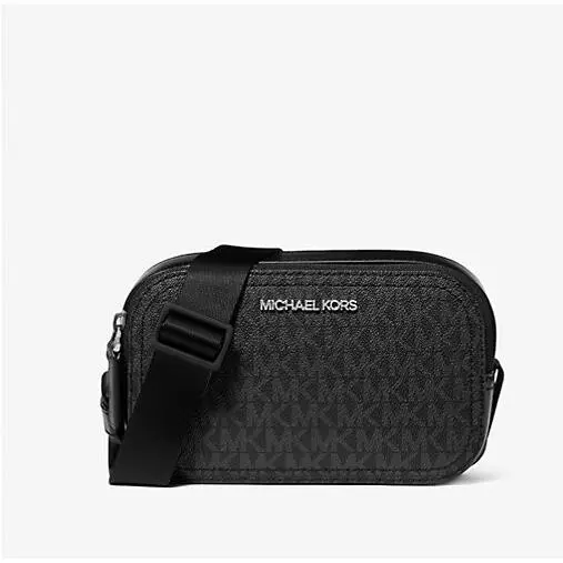 Cooper Signature Logo Camera Bag Black by Michael Kors
