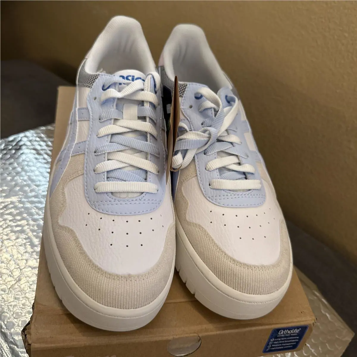 Asics shoes - ASICS Japan - Japan - White / Soft Sky (UPC: 0196074495863) 2