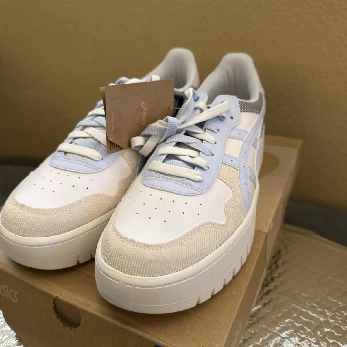 Asics shoes - ASICS Japan - Japan - White / Soft Sky (UPC: 0196074495863) 3