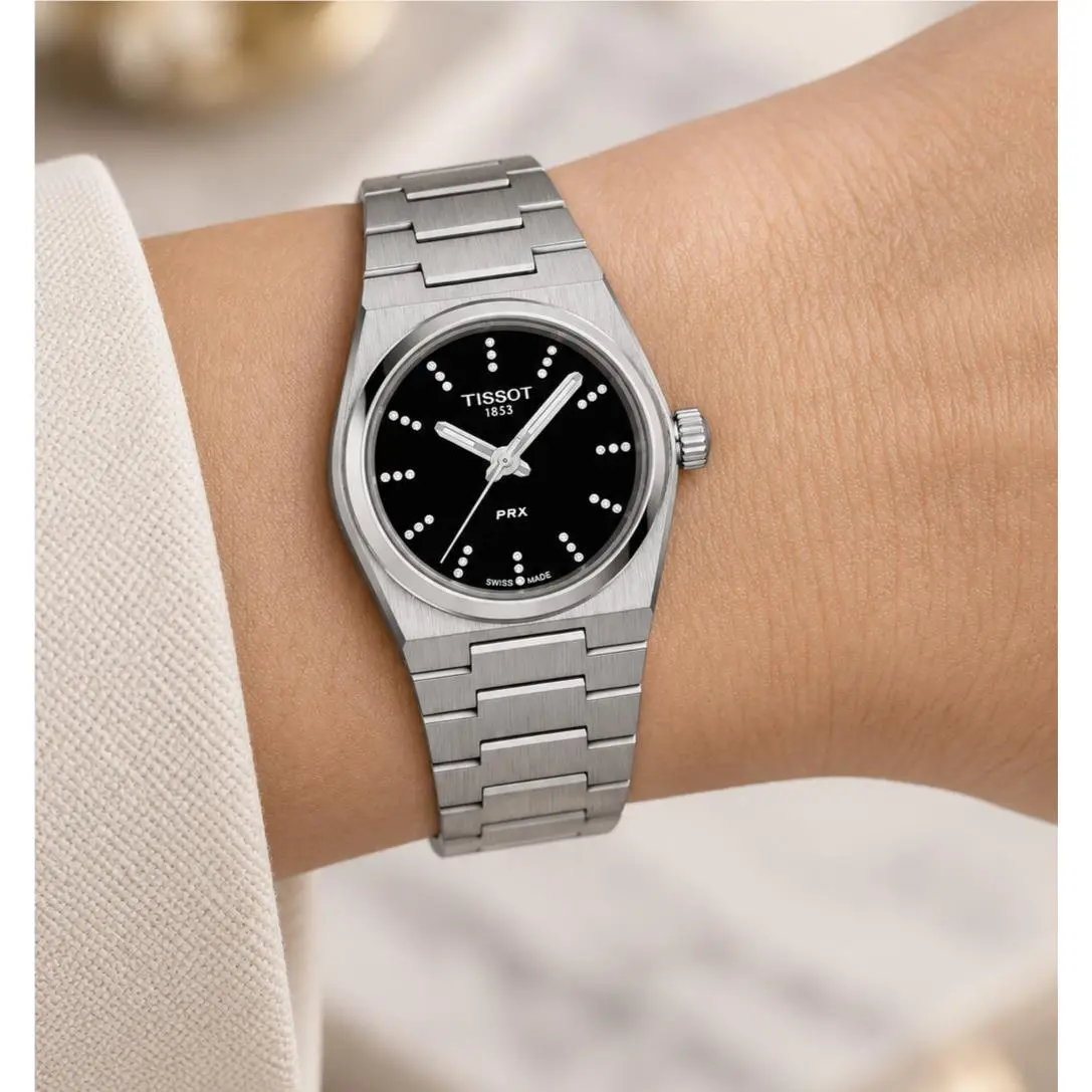 Prx Black Dial 25mm Women`s Quartz Watch T137.010.11.056.00 by Tissot