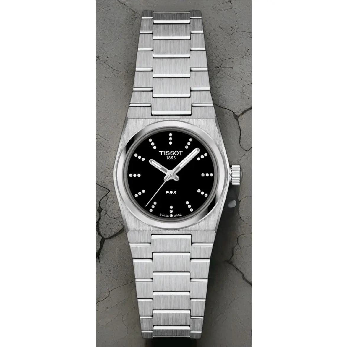 Prx 25mm Black Dial Stainless Steel Women`s Watch T137.010.11.056.00 by Tissot