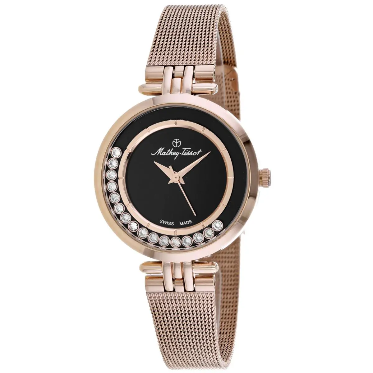 Mathey Tissot Women`s Fleury Xvi Black Dial Watch - FOO4PN