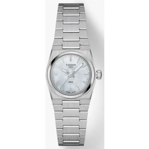 Prx 25mm Quartz White Dial and Grey Bracelet Men`s Watch T1370101111100 by Tissot