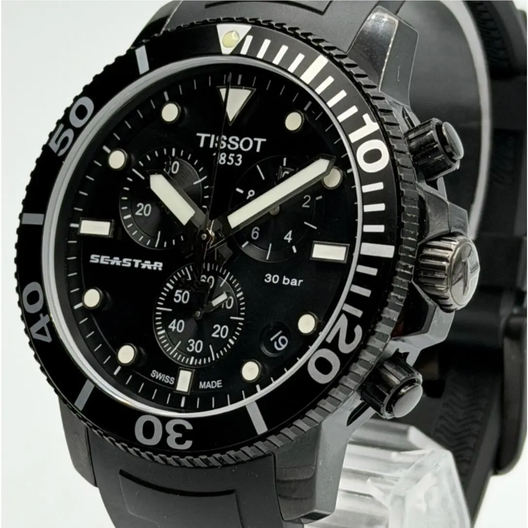 Tissot Seastar 1000 Chronograph Black Dial Men`s Watch T120.417.37.051.02