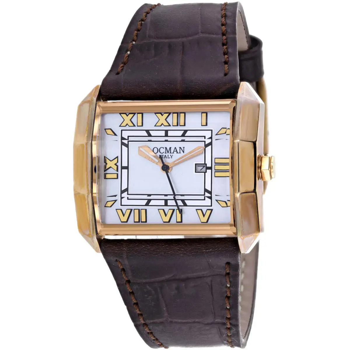 Locman Women`s Watch Classic Silver Dial Brown Leather Strap 233MOPWH/BR LE