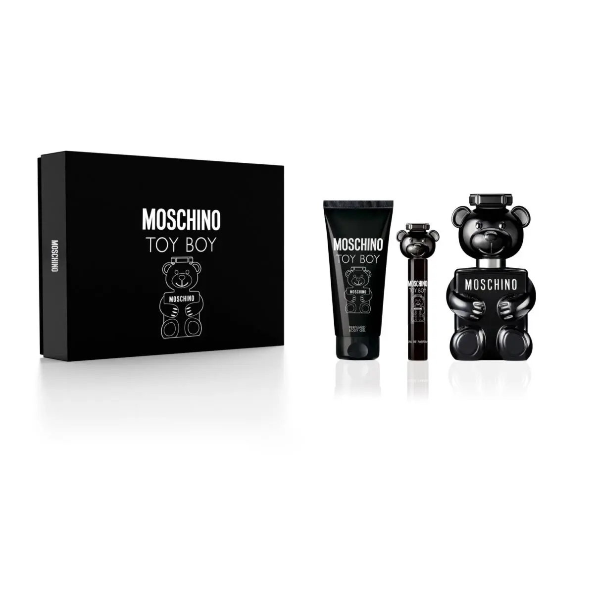 Moschino Toy Boy 3 Pcs Men`s Perfume Gift Set - 3.4 Oz Edp Spray + 3.4 Oz