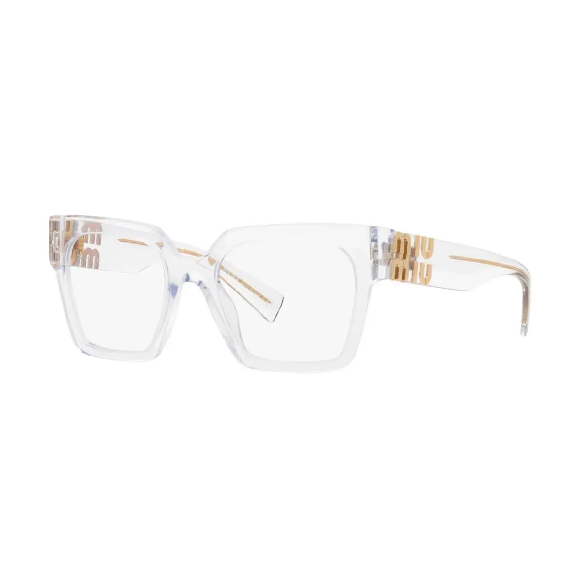 Miu Miu Vmu 04UV Crystal 2AZ-1O1 Eyeglasses - Frame: Crystal