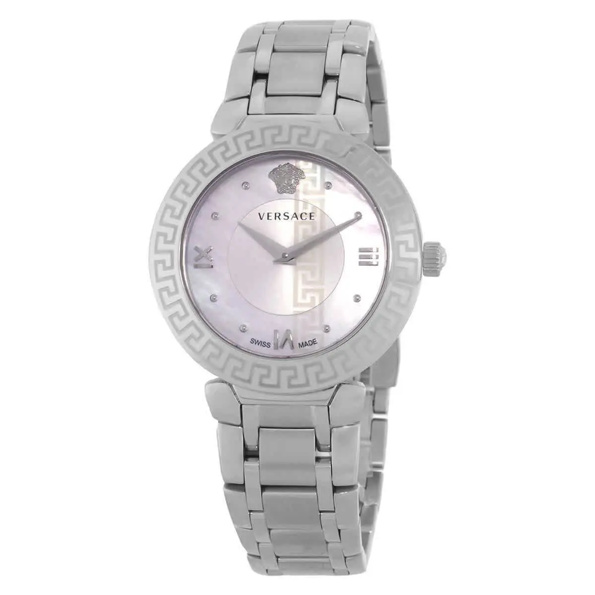 Versace VE1601018 Stainless Steel Women`s Watch - Silver