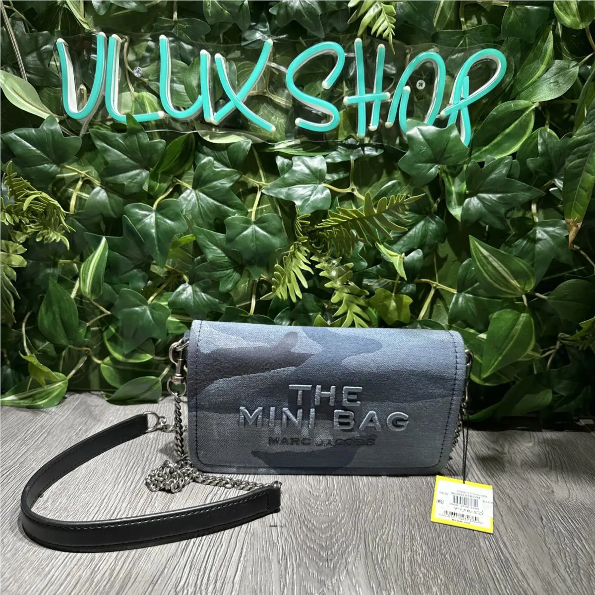 Marc Jacobs - The Camo Jacquard Chain Crossbody Mini Bag Blue Multi Camo