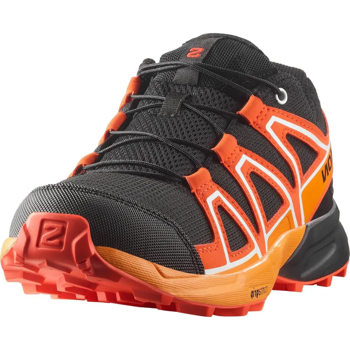 Salomon shoes - Black/Cherry Tomato/Turmeric 5