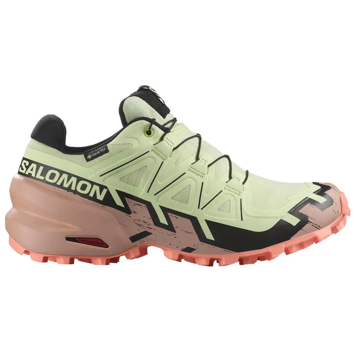 Salomon shoes - Salomon Speedcross 6 - Speedcross - 477655 - Lime Cream/Mahogany Rose/Black 5