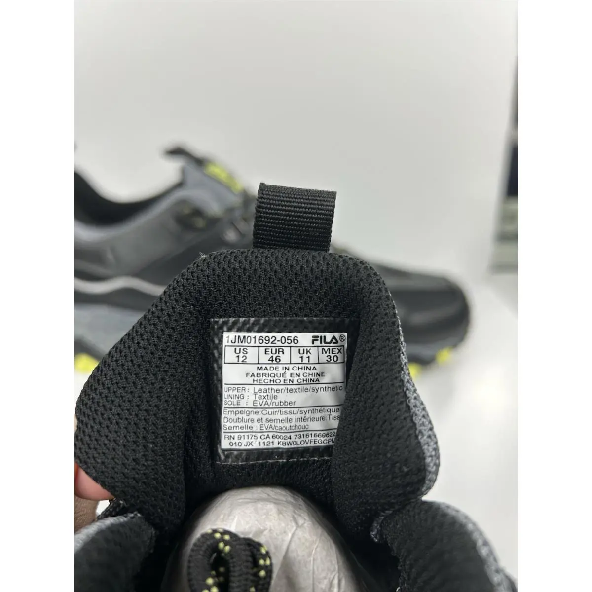 Fila shoes - Black (UPC: 731616696201) 2