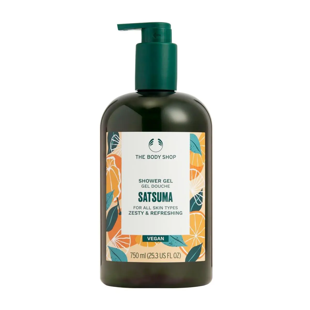 The Body Shop Satsuma Shower Gel 25.3 Fl Oz Vegan Skin Cleaning Agent For All Skin Types