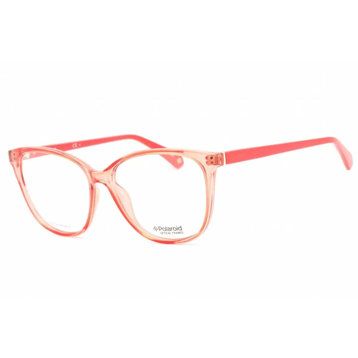 Core Women`s Eyeglasses Peach Cat Eye Full Rim Frame Pld D372 0733 00 by Polaroid