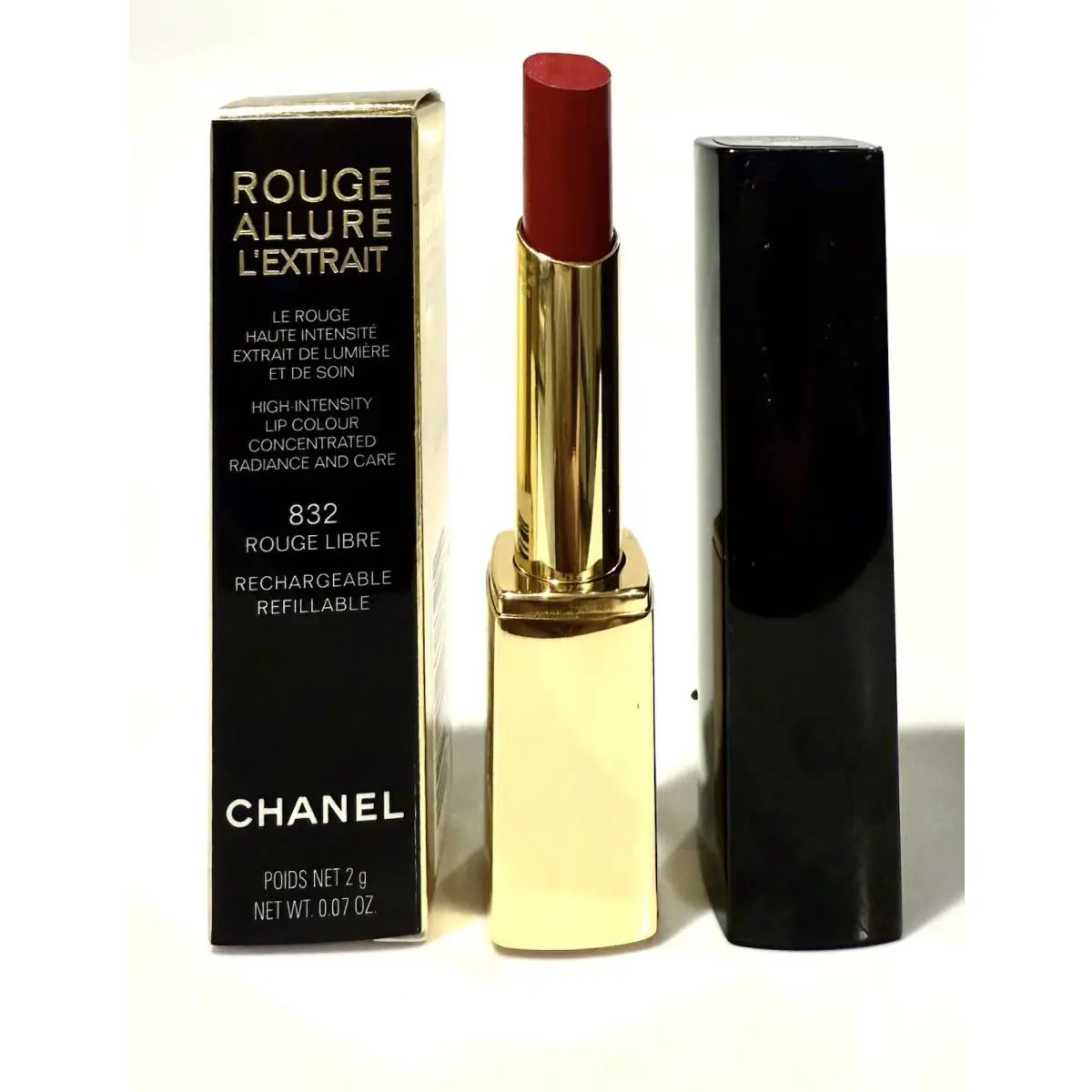 Chanel Rouge Allure L’extrait High Intensity Lip Colour 832 Rouge Libre