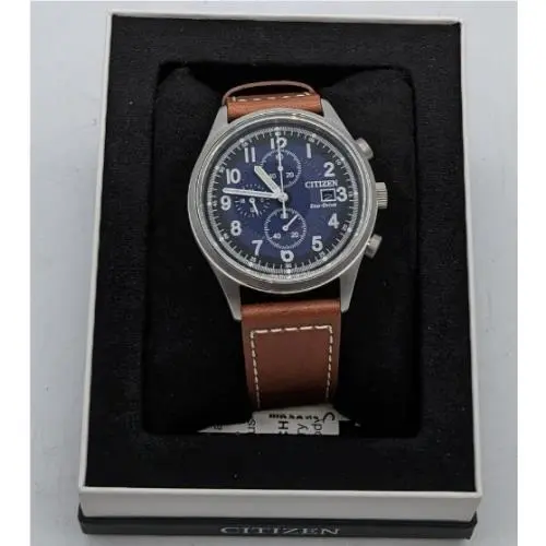 Chandler Chronograph Eco-drive Blue Dial Men`s Watch CA0621-05L by Citizen