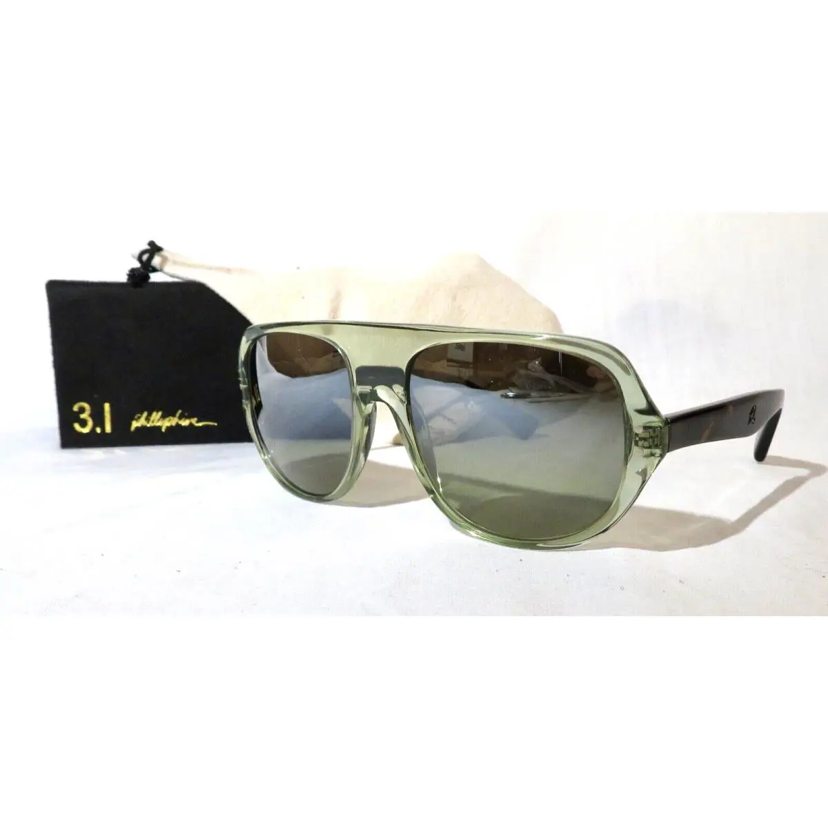 3.1  Men`s Newman Moss Aviator Sunglasses 57/18/135 by Phillip Lim