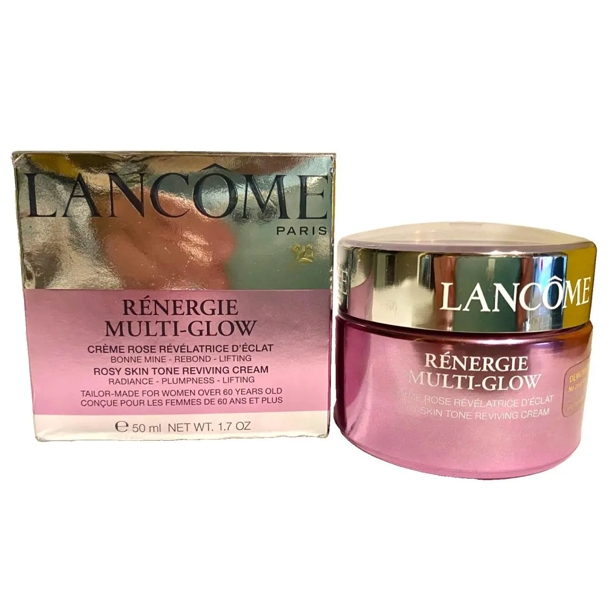 Lancome Renergie Lift Multi-glow Rosy Skin Tone Reviving Cream 1.7oz/50 ml