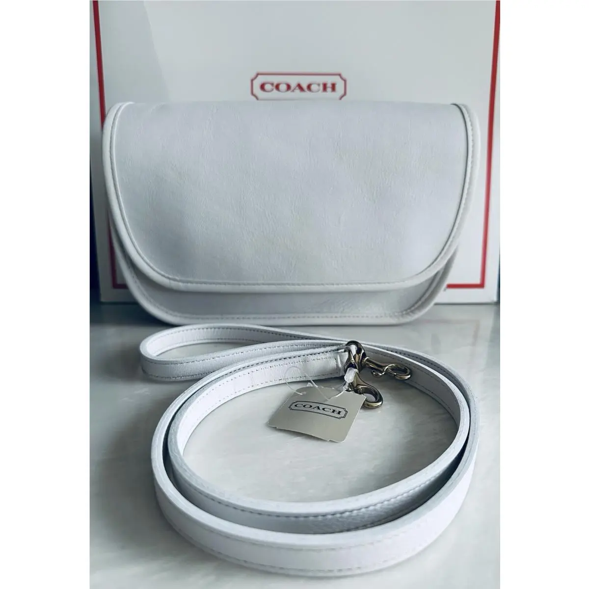 Coach Vintage White Ritchie Crossbody Bag 9937 Usa