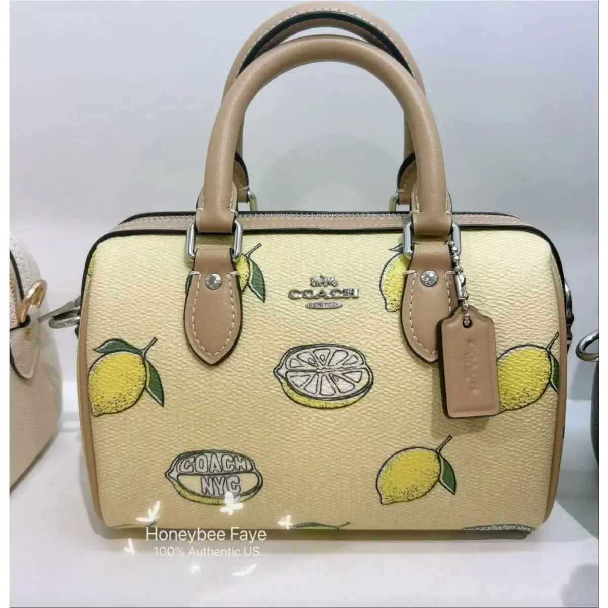Coach Mini Rowan Crossbody Bag with Lemon Print CAL19