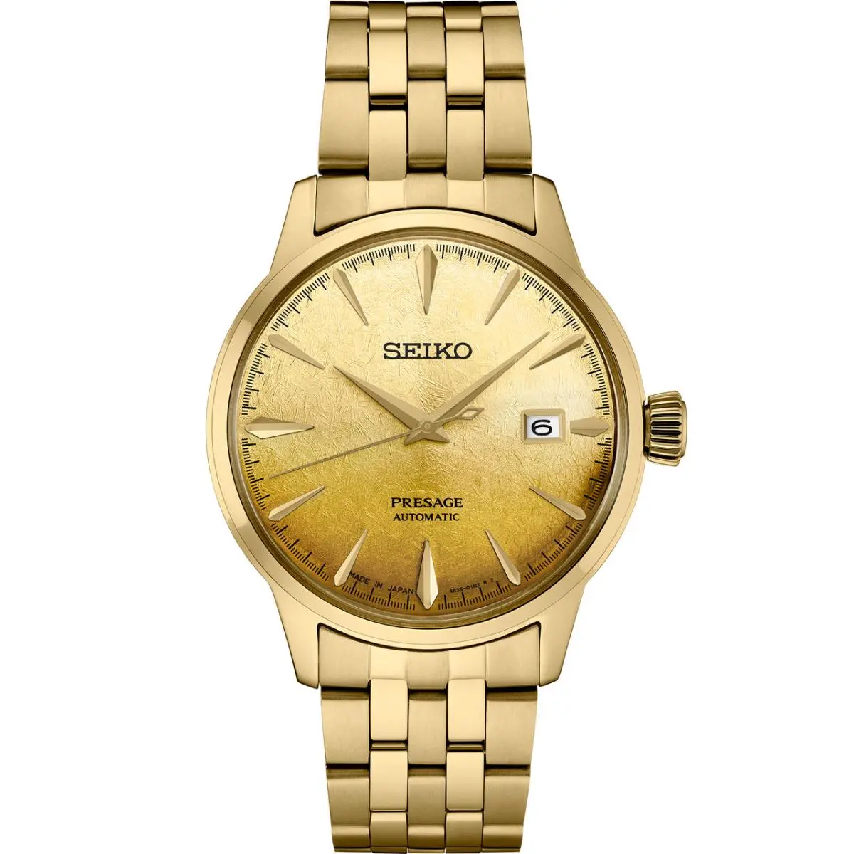 Seiko Presage SRPK46 US S.e Gold Tone Pvd Steel 40.5 mm Automatic Men`s Watch