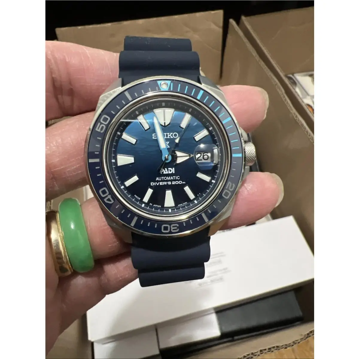 Seiko Prospex Sea Automatic Blue Dial-men`s Watch SRPJ93