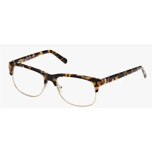 Guess Glasses Frame Amber Brown Tortoise Gold 55mm Unisex Eyeglasses GU50081 053