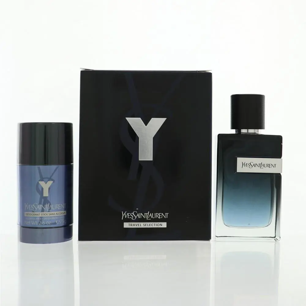 Y by Yves Saint Laurent Gift Set For Men 2 Piece Set For Men: 3.3 Oz Eau De