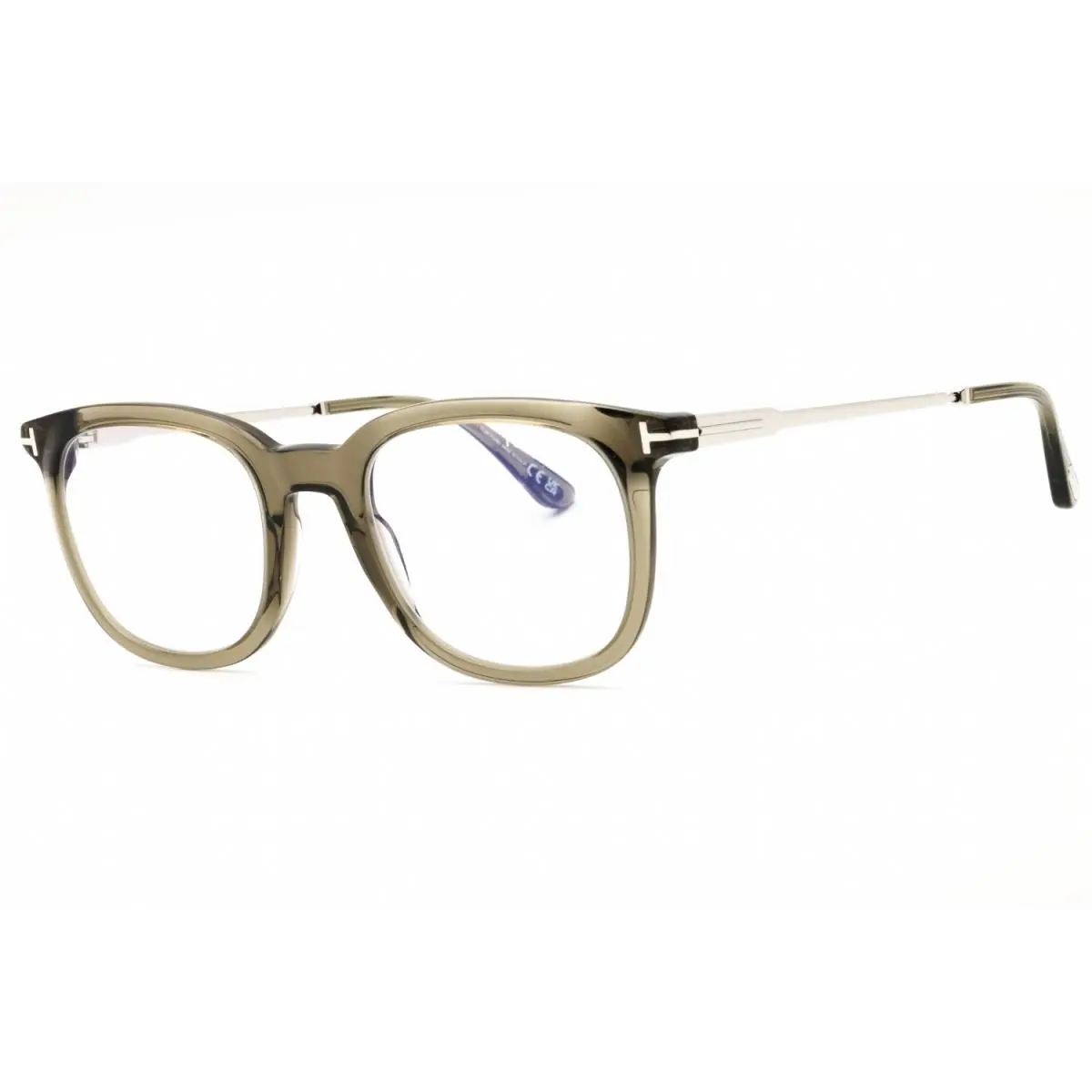 Tom Ford FT5904-B 096 Eyeglasses Shiny Dark Green Clear Frame 50mm