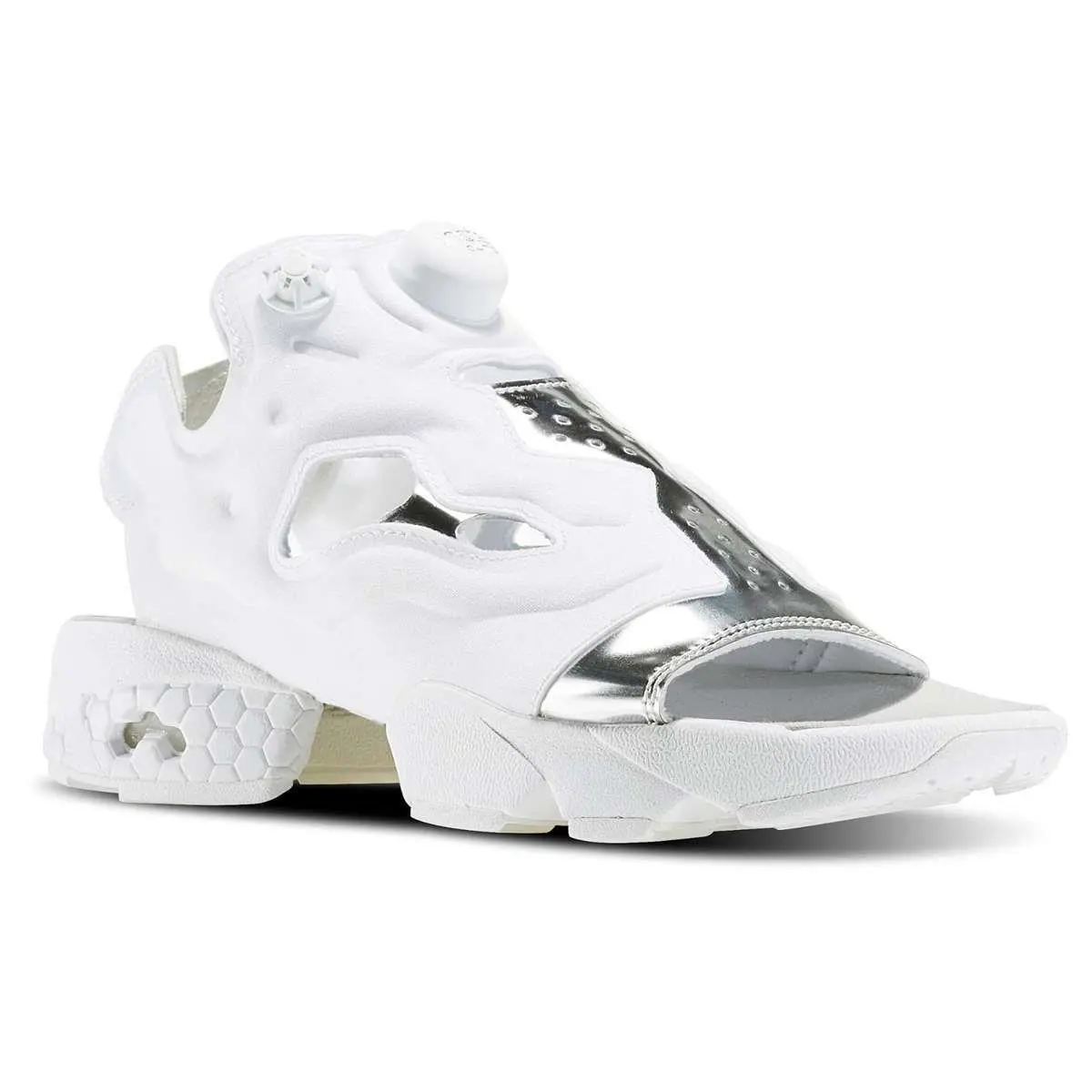 Womens Reebok Instapump Fury Slip On Sandals Size 5 Reebok Pump - White