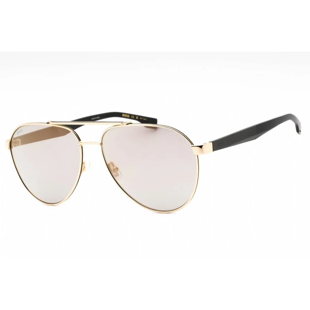 Hugo Boss 1485/S Rhl WM Sunglasses Gold Black Frame Gold Antireflex Lenses 60mm