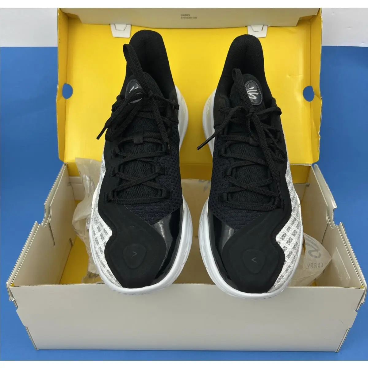 Under Armour shoes - Under Armour Curry 11 - Curry - 3027637-104 - Black/ White 1