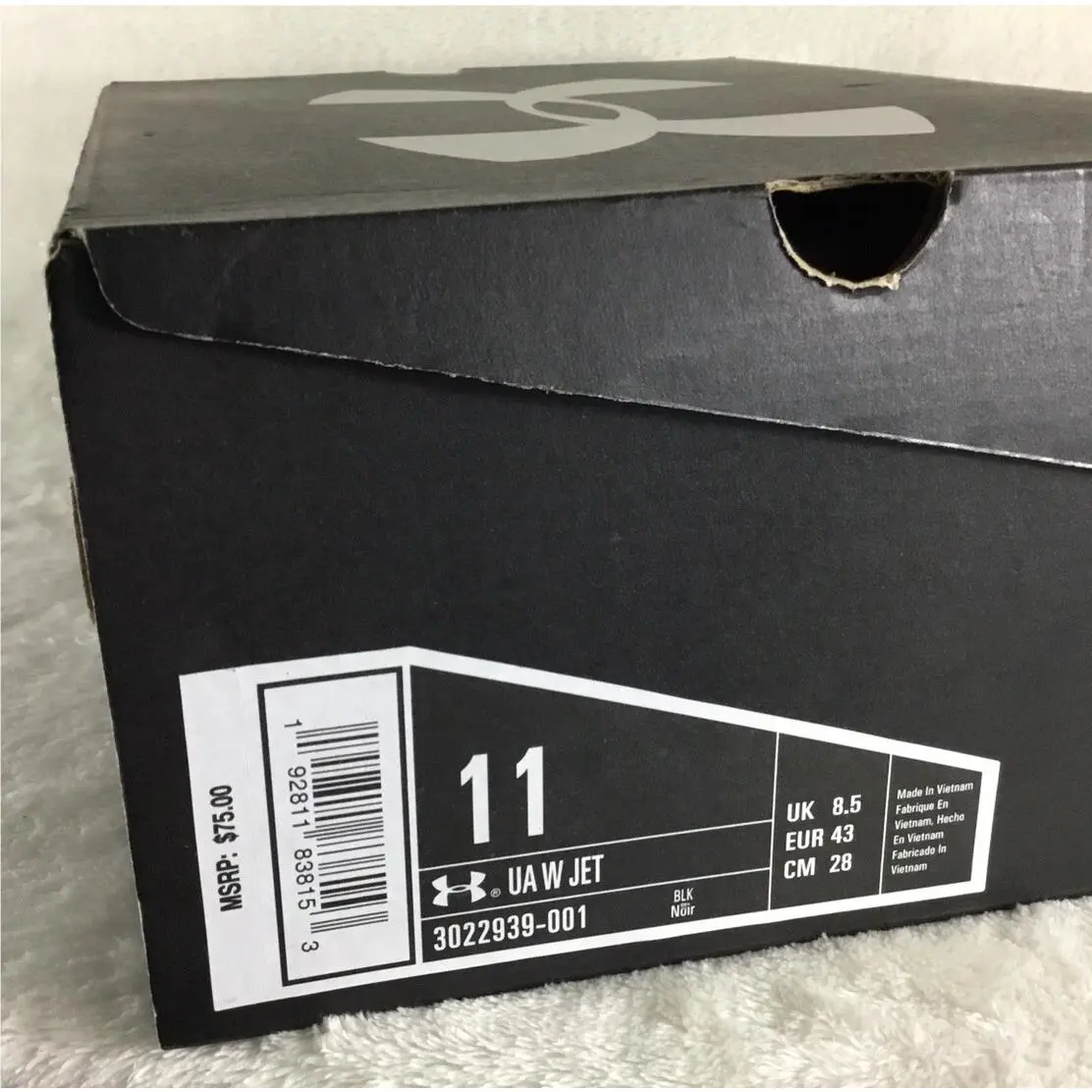 Under Armour shoes - Jet - Jet - 3022939-001 - Black / Gray 8