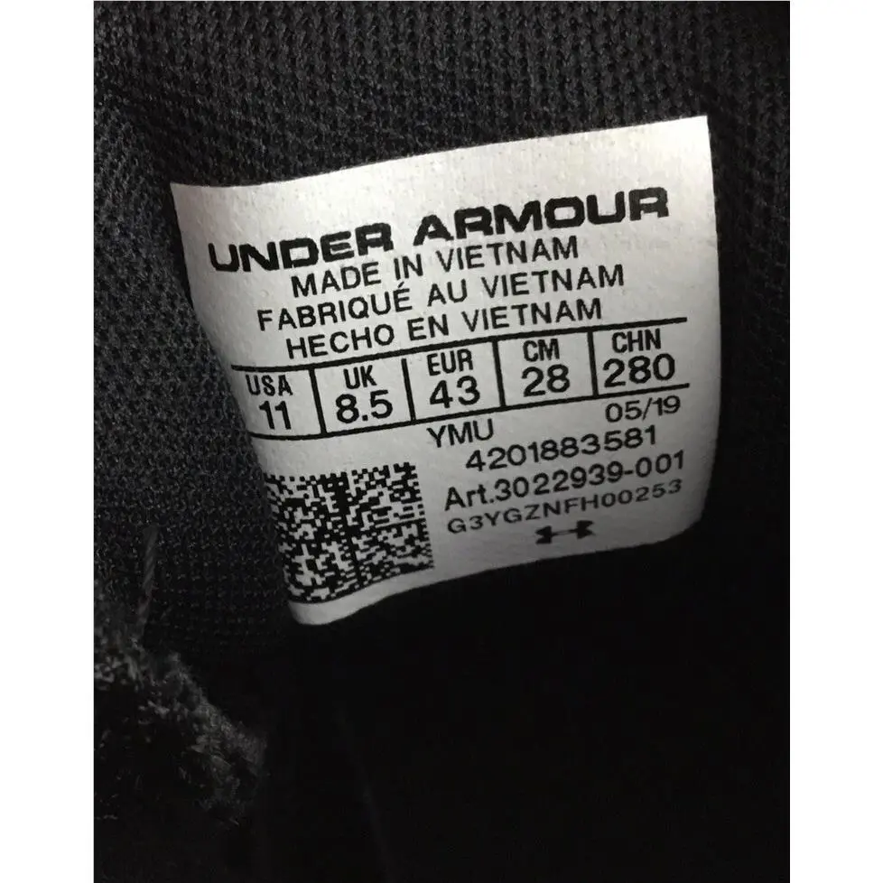 Under Armour shoes - Jet - Jet - 3022939-001 - Black / Gray 7